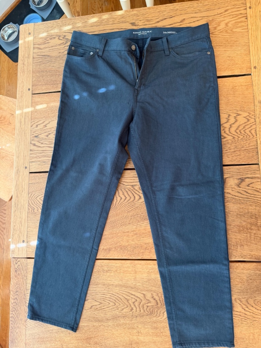 Banana Republic Men's 36x30 Traveler Pants - Blueish Gray